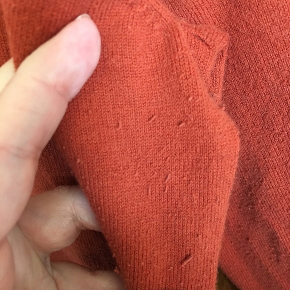 East 5th long sleeve sweater w/ cowl neck orange - Picture 2 of 5